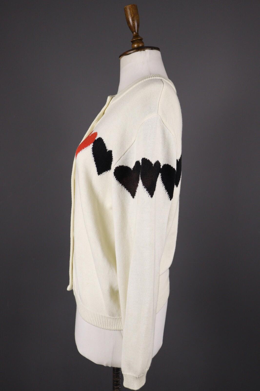 MONDI Ivory Knit Long Sleeve Cardigan Sweater – Size 40