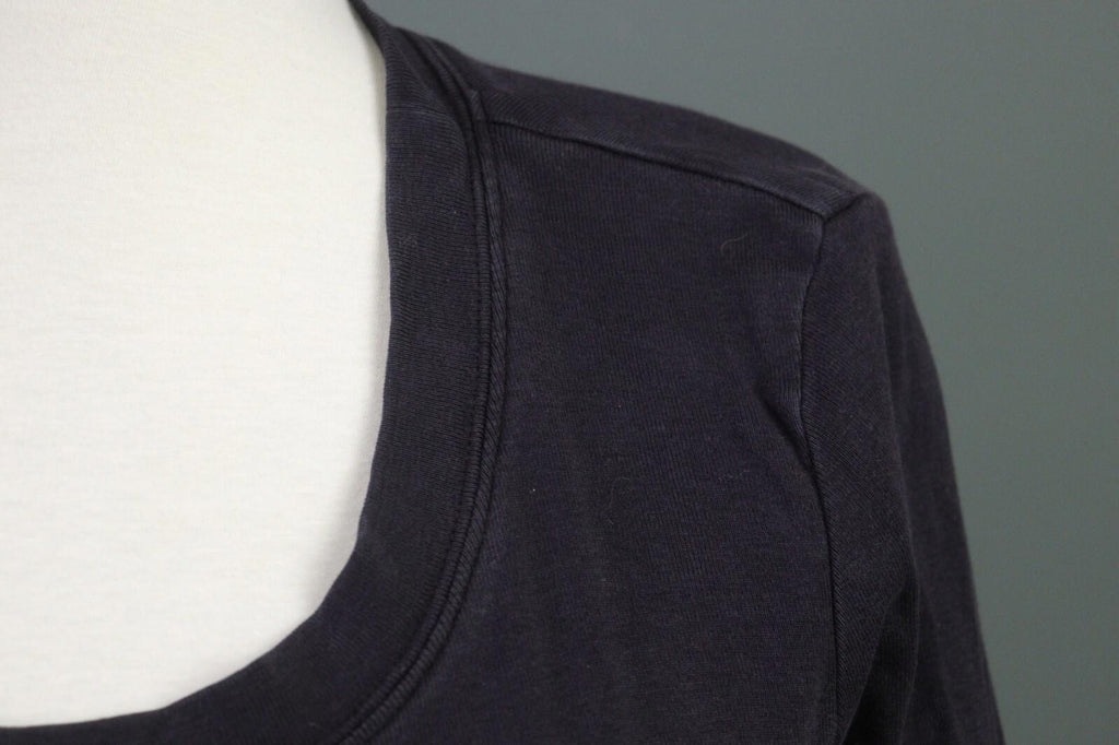 OSKA Blue Long Sleeve Round Neck Top Shirt Blouse – Size 2
