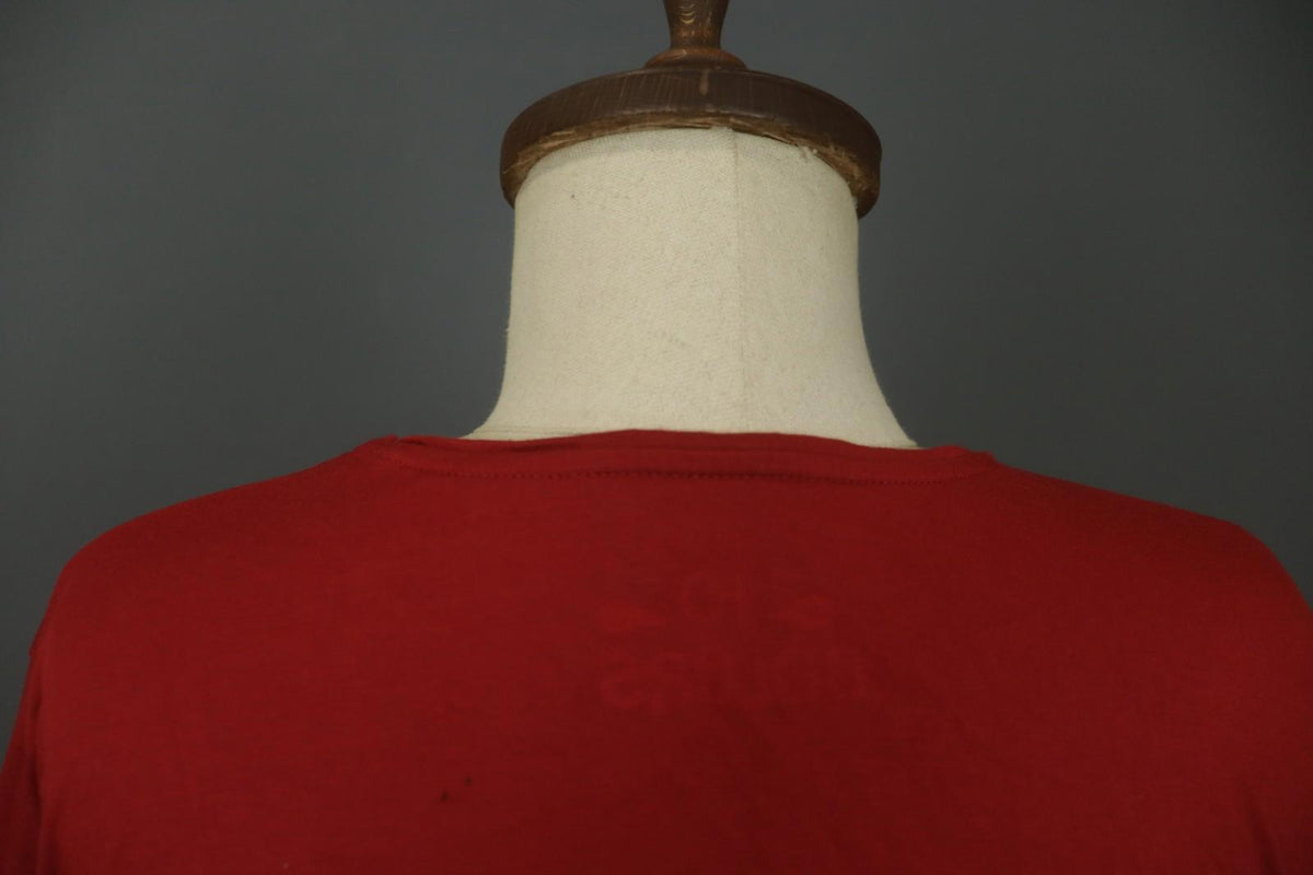 GUDRUN SJODEN Red 100% Modal Long Sleeve Crew Neck Pullover Blouse Top – Size L