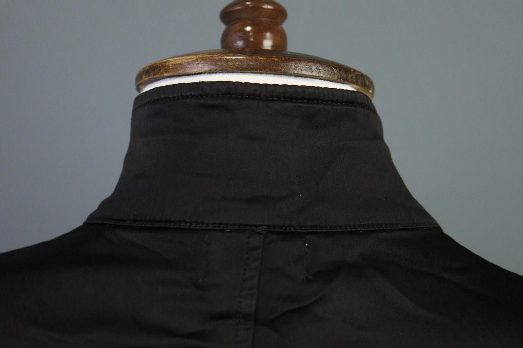 TRANSIT PAR SUCH Black Long Sleeve Button Down Rayon Cropped Top Shirt – Size 1