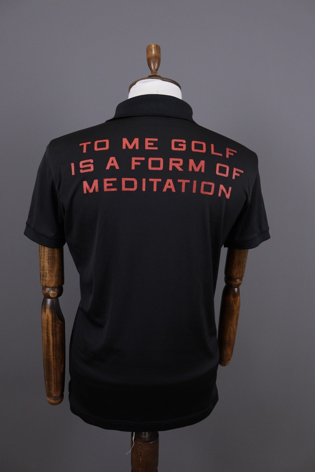 J.Lindeberg Regular Fit Sport Golf Black Short Sleeve Polo Shirt – Size M