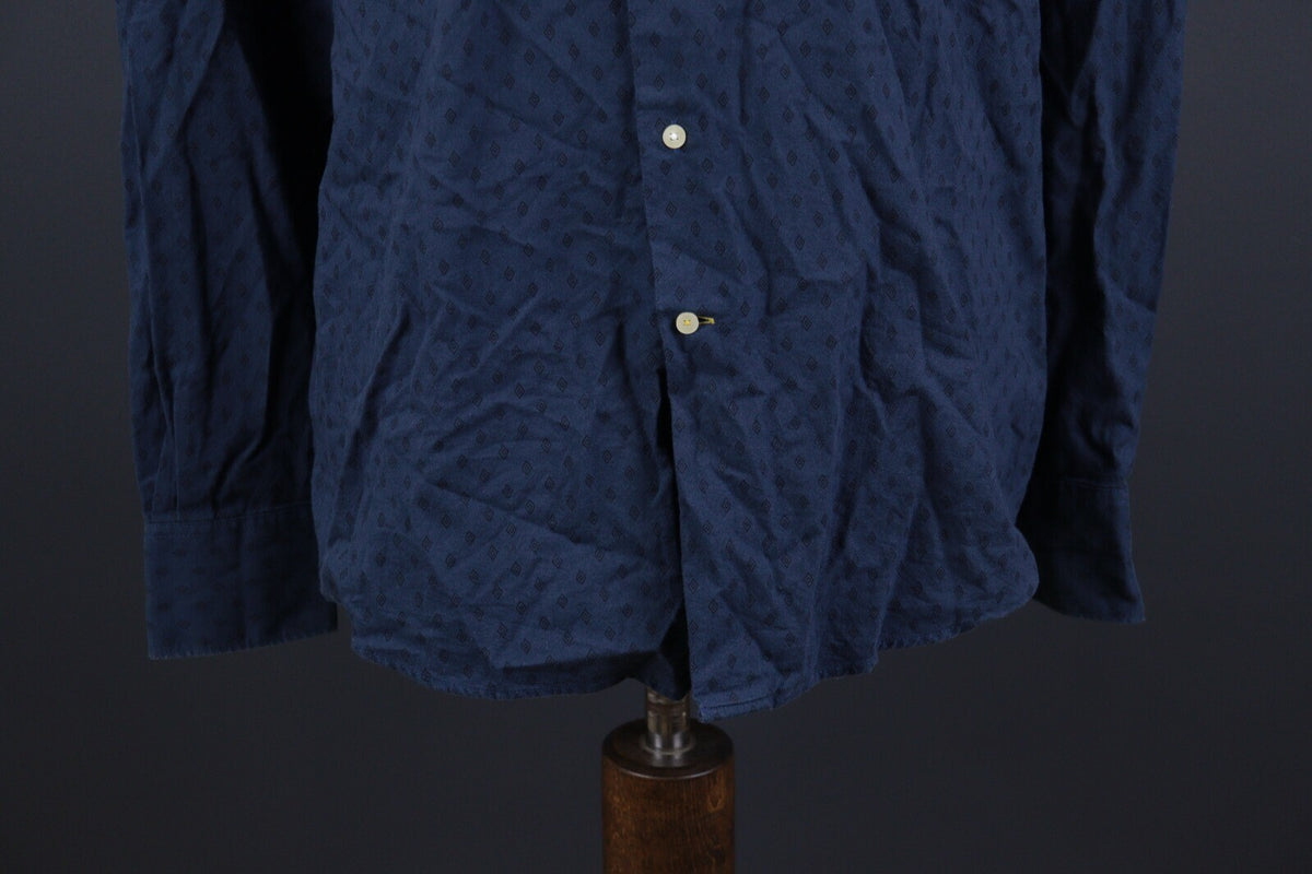 Barbour Tailored Fit Blue Long Sleeve Button Down Shirt – Size EUR XL / USA L