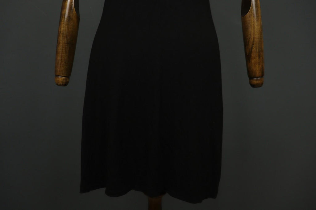 GUDRUN SJODEN Black Modal Scoop Neck Wide Strap Pullover Tank Dress – Size S