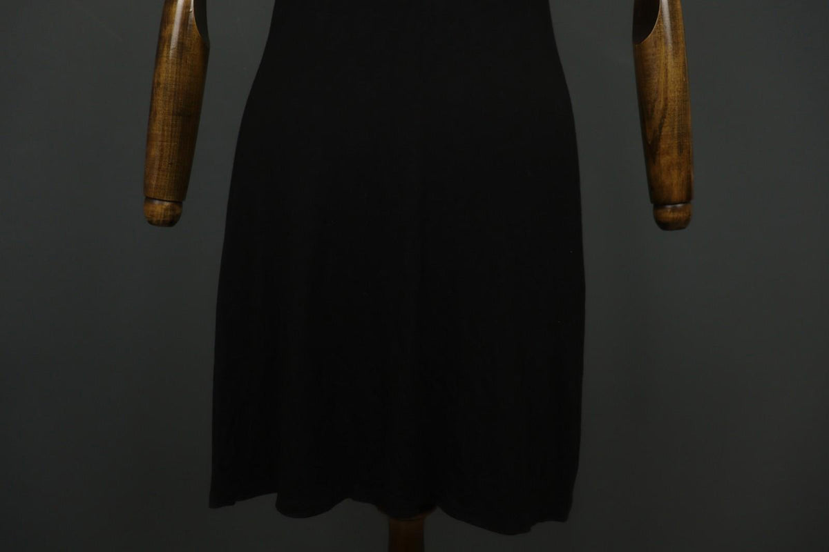 GUDRUN SJODEN Black Modal Scoop Neck Wide Strap Pullover Tank Dress – Size S