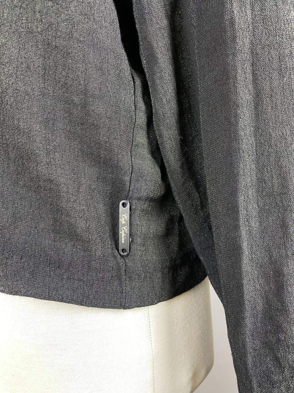 COP COPINE Black Mepris Veste One Button Blazer Jacket – Size 40