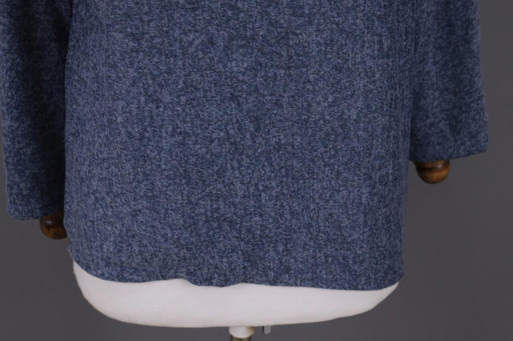 THE ELDER STATESMAN Blue Cashmere Knit Oversized Sweater M