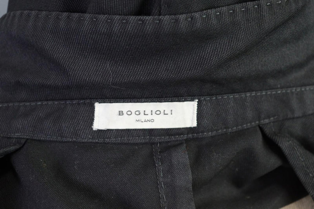 BOGLIOLI Black Wool Formal Notch Lapel Single Breasted Blazer K Jacket – Size 50