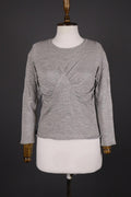 ESCADA Gray Wool Silk Cashmere Long Sleeve Top Shirt – Size 40