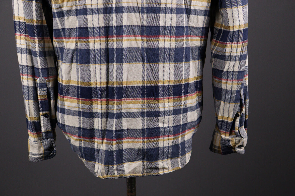 Lacoste Classic Fit Multicolor Check Plaid Flannel Overshirt – Size FR 41 / M / L