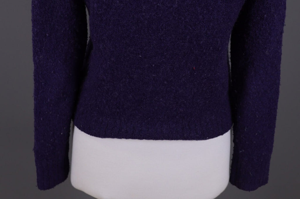 Miss Sixty Purple Knit Cropped Sweater – Size S