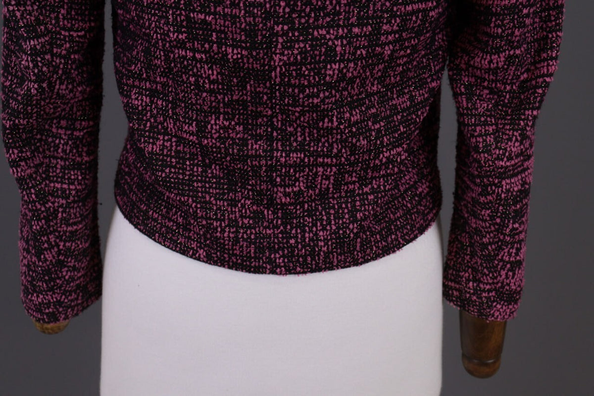 The Kooples Purple Embroidered Open Front Cardigan Jacket – Size 32