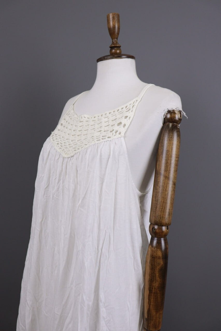 Used Lauren Ralph Lauren White Tank Midi Dress – Size S