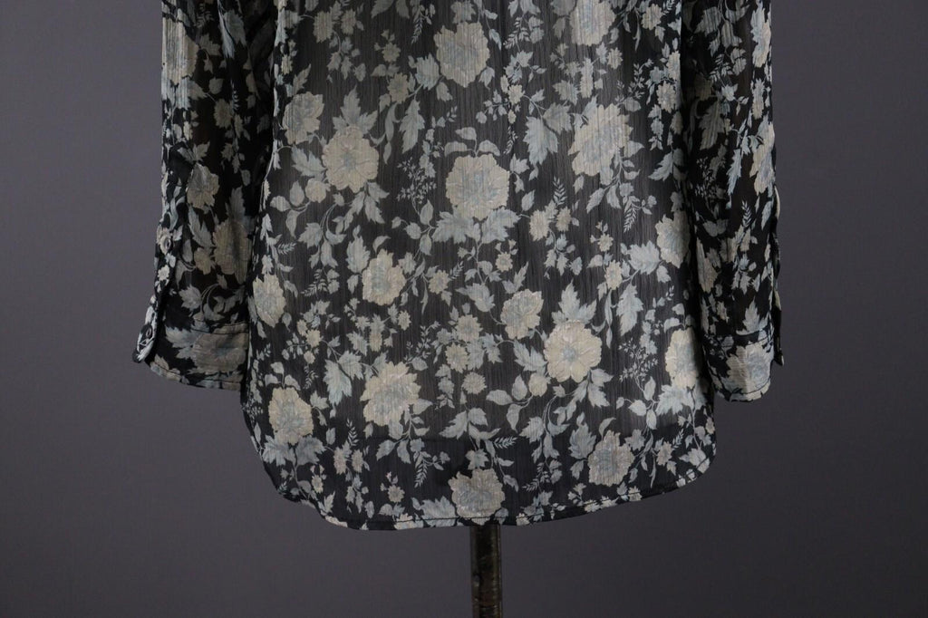 DENIM SUPPLY RALPH LAUREN Floral Sheer Long Sleeve Blouse Shirt – Size S