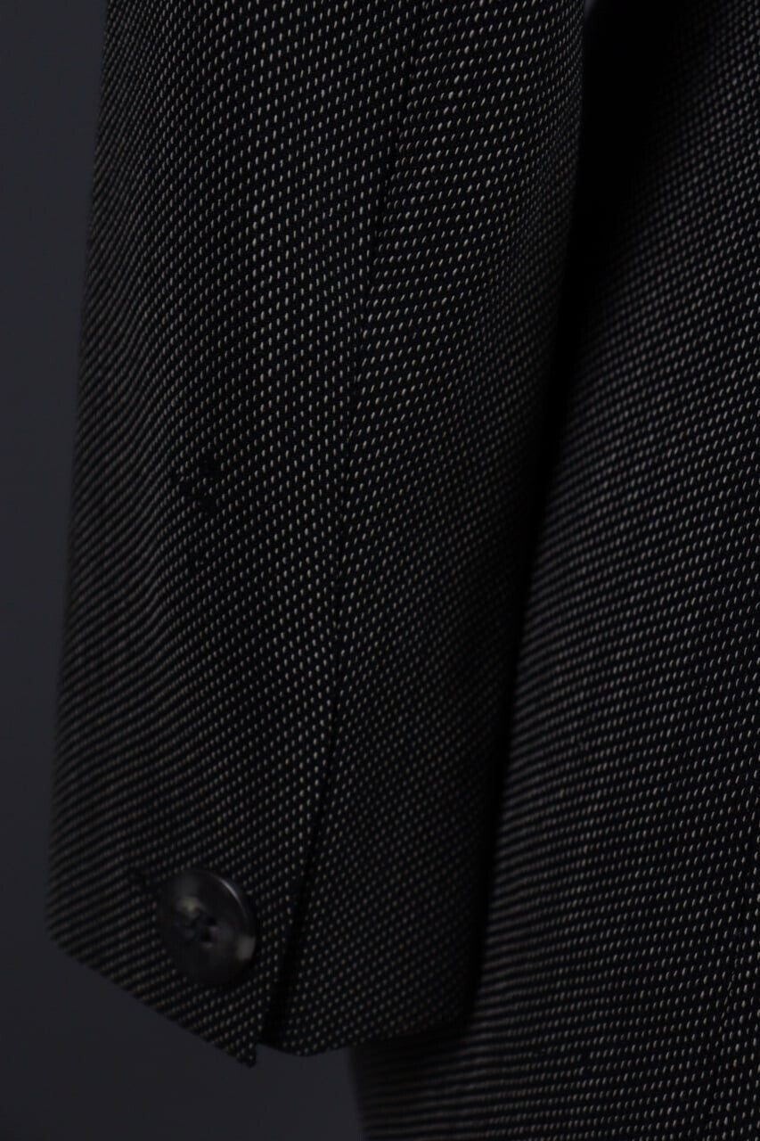Max Mara Gray Wool Double Breasted Two Button Blazer Jacket – Size 40 / S