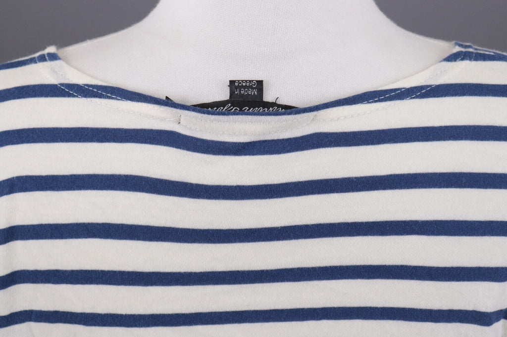 Gudrun Sjoden Multicolor Striped Short Sleeve Relaxed Blouse Shirt – Size L