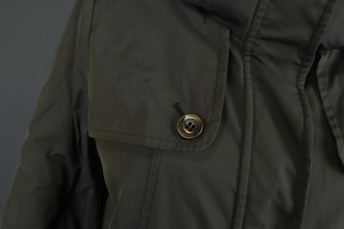 MAX MARA WEEKEND Dark Green Long Sleeve Hooded Windbreaker Jacket – Size 42