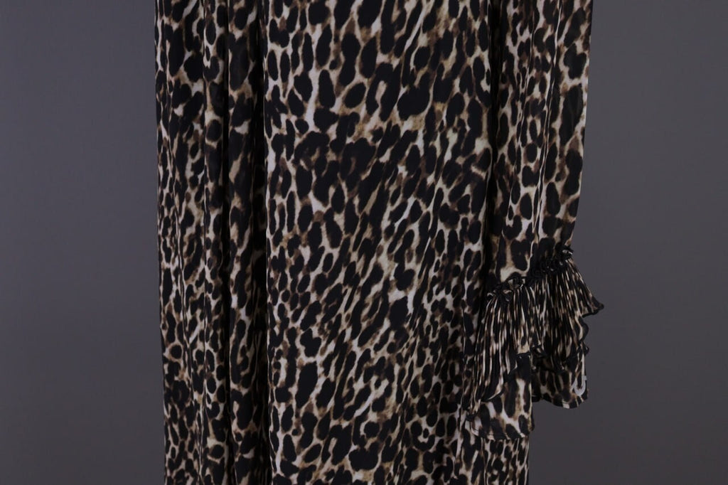 Used True Religion Multicolor Animal Printed V-Neck Summer Evening Midi Dress – Size S