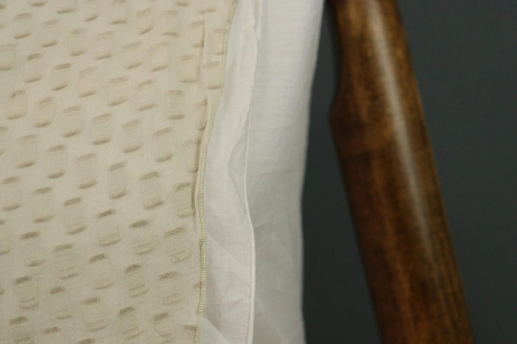 FABIANA FILIPPI Beige White 100% Cotton Beaded Wide Strap Tank Top – Size XS