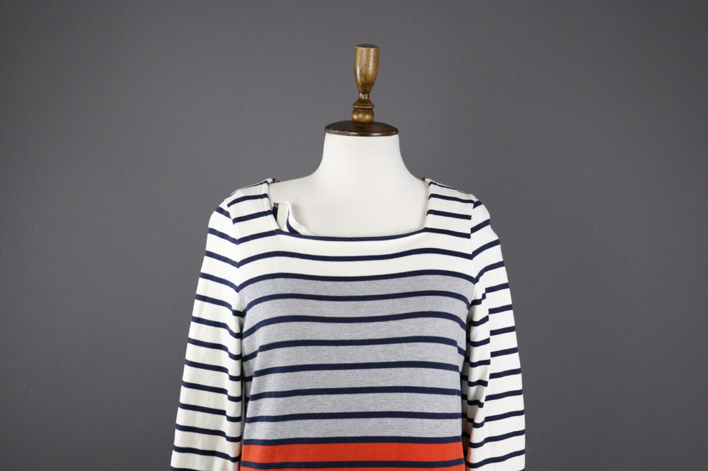 Barbour Multicour Beacon Brand Striped Pembrey Sweater Dress EU 40 UK 14 US 10