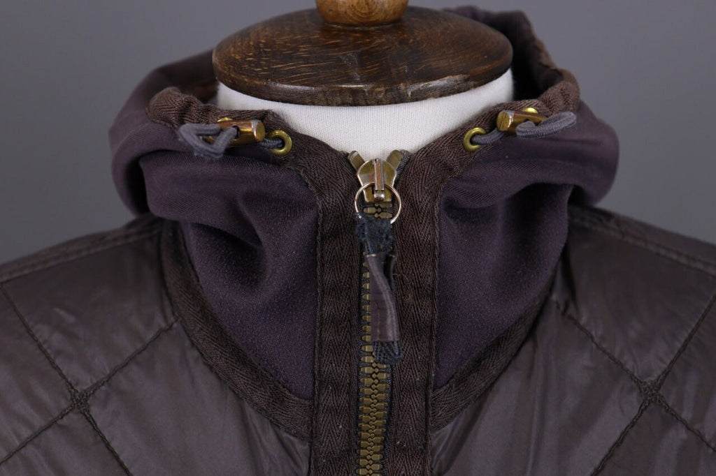Frauenschuh Brown Puffer Hooded Full Zip Fleece Jacket – Size S