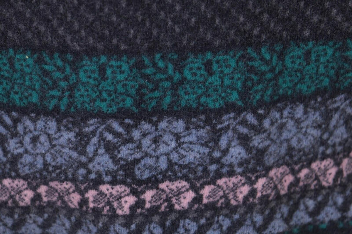 IVKO Multicolor Floral Jacquard Wool Knit Jumper Sweater – Size M / 38
