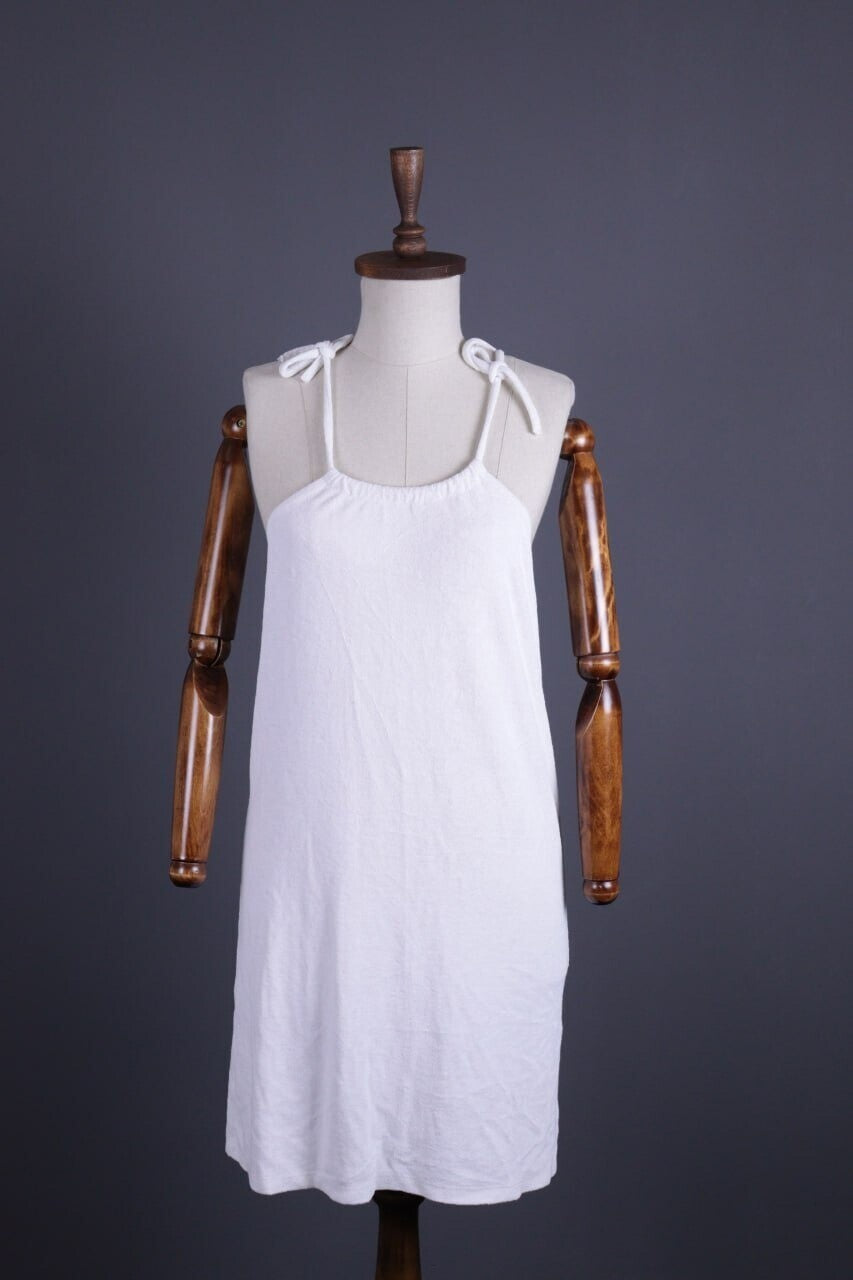 A.P.C White Spaghetti Strap Sundress Mini Dress – Size S