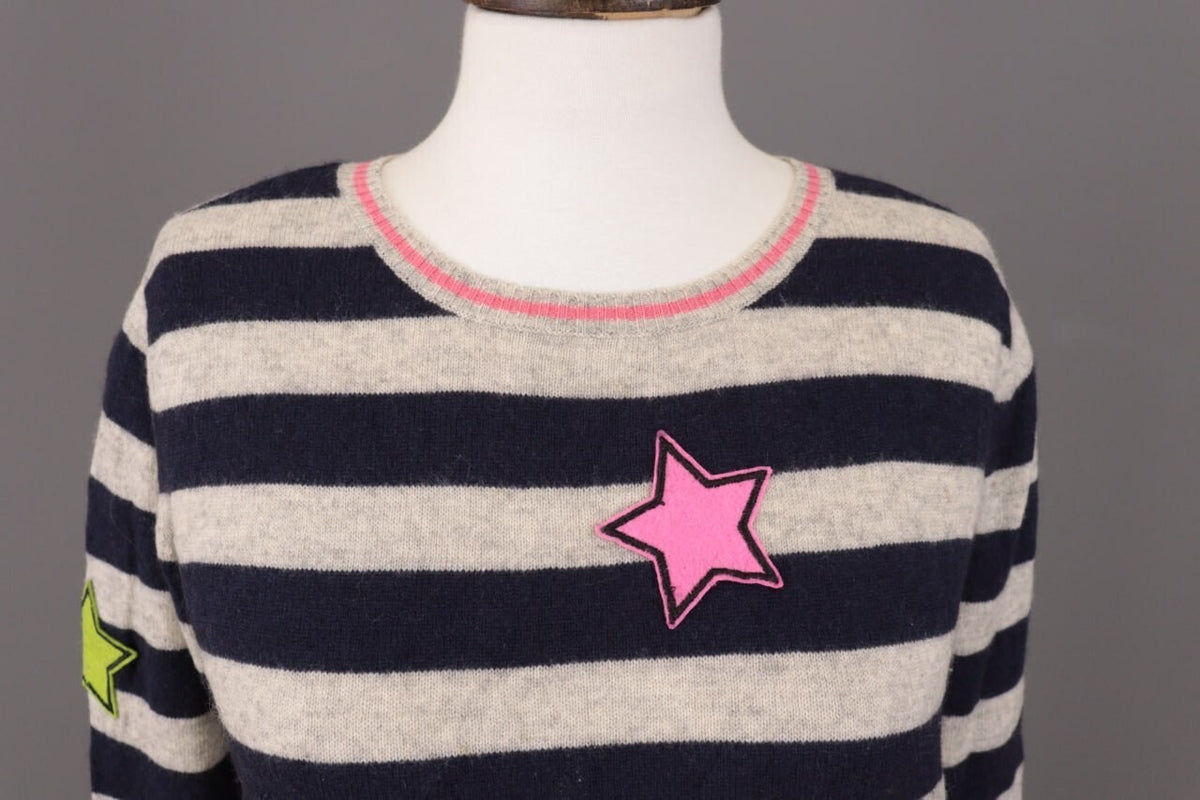 Princess Goes Hollywood Stripe Wool Cashmere Knit Sweater – Size 36