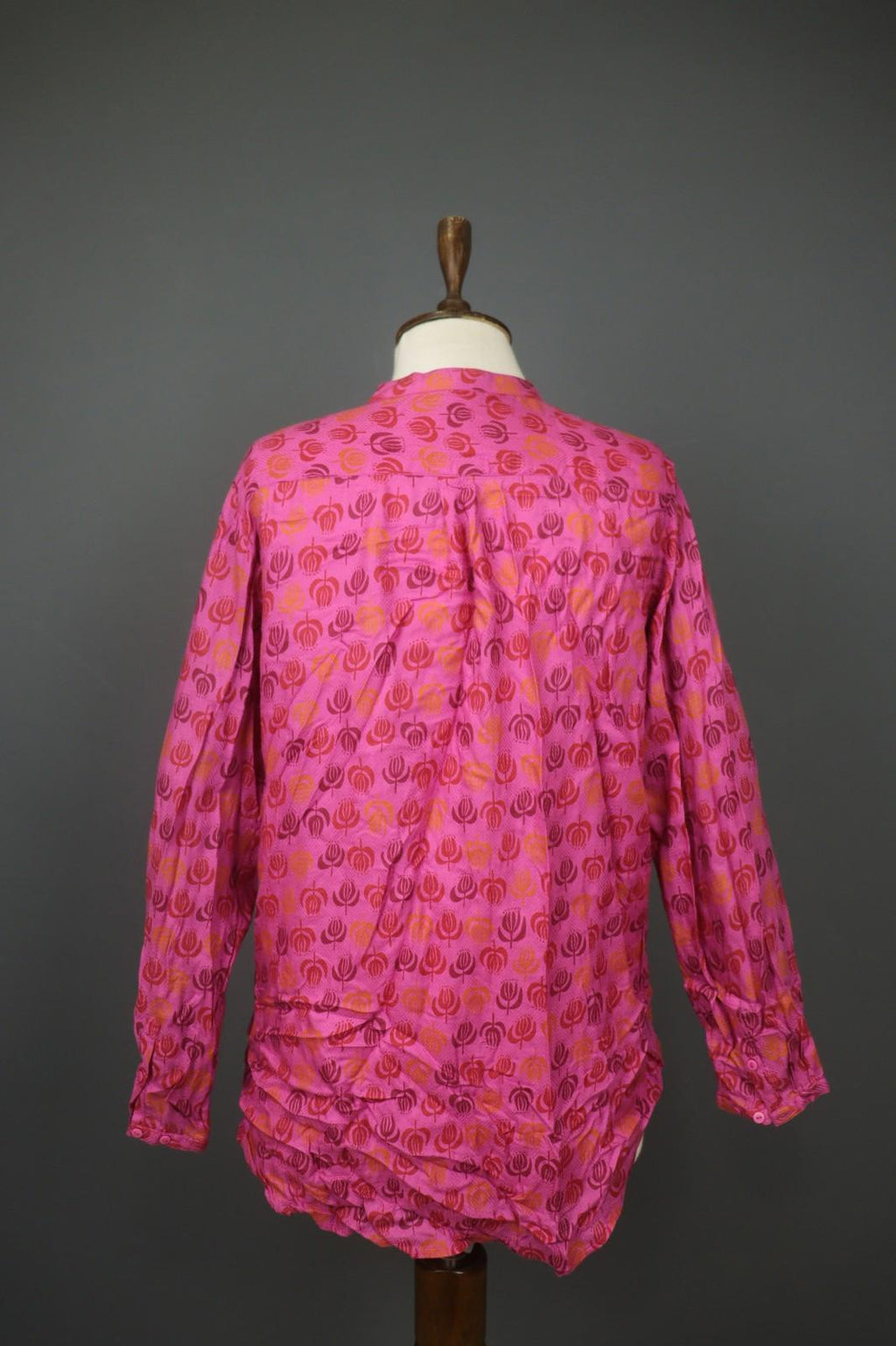 GUDRUN SJÖDEN Multicolor Floral Front Pocket Long Sleeve Button Front Shirt M/L
