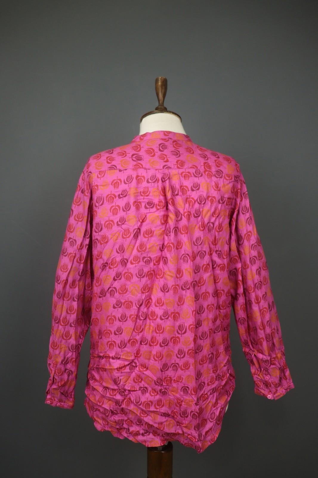 GUDRUN SJÖDEN Multicolor Floral Front Pocket Long Sleeve Button Front Shirt M/L