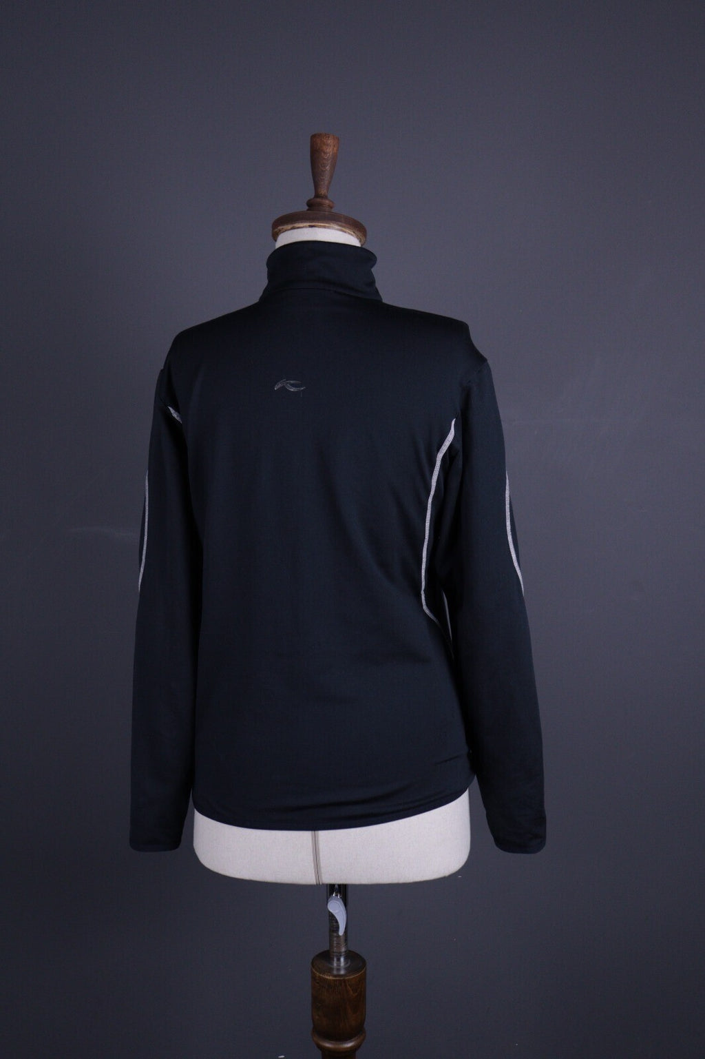 KJUS Black Fleece Pullover Activewear Outdoor Ski Fleece Base Layer 42 / XL