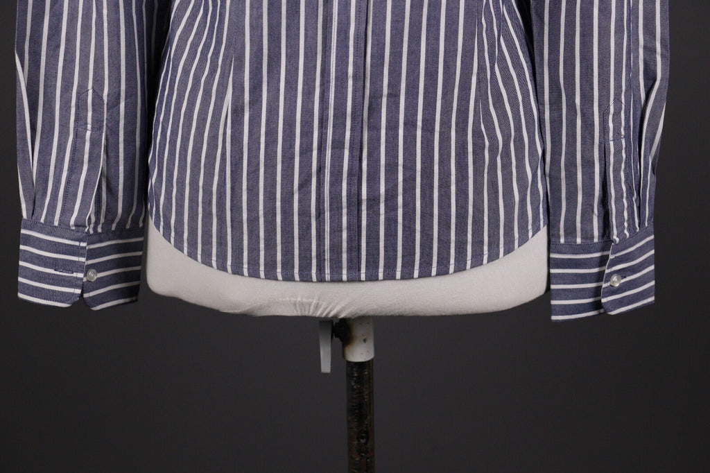 La Martina Blue Stripe Long Sleeve Button Blouse Shirt – Size M