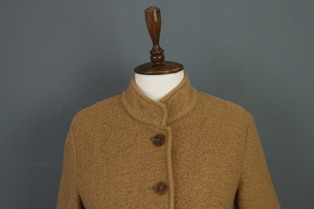 EMILY VAN DEN BERGH Brown Wool Knit Button Blazer Cardigan – Size 40