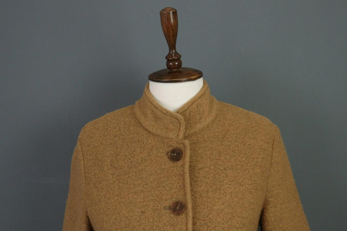 EMILY VAN DEN BERGH Brown Wool Knit Button Blazer Cardigan – Size 40