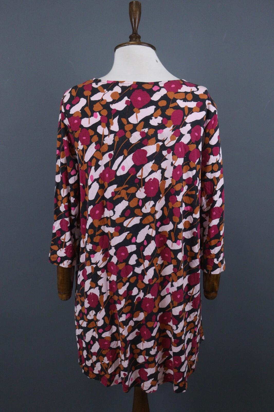 MARIMEKKO Multicolor 3/4 Sleeve A-Line Relaxed Tunic Dress – Size M