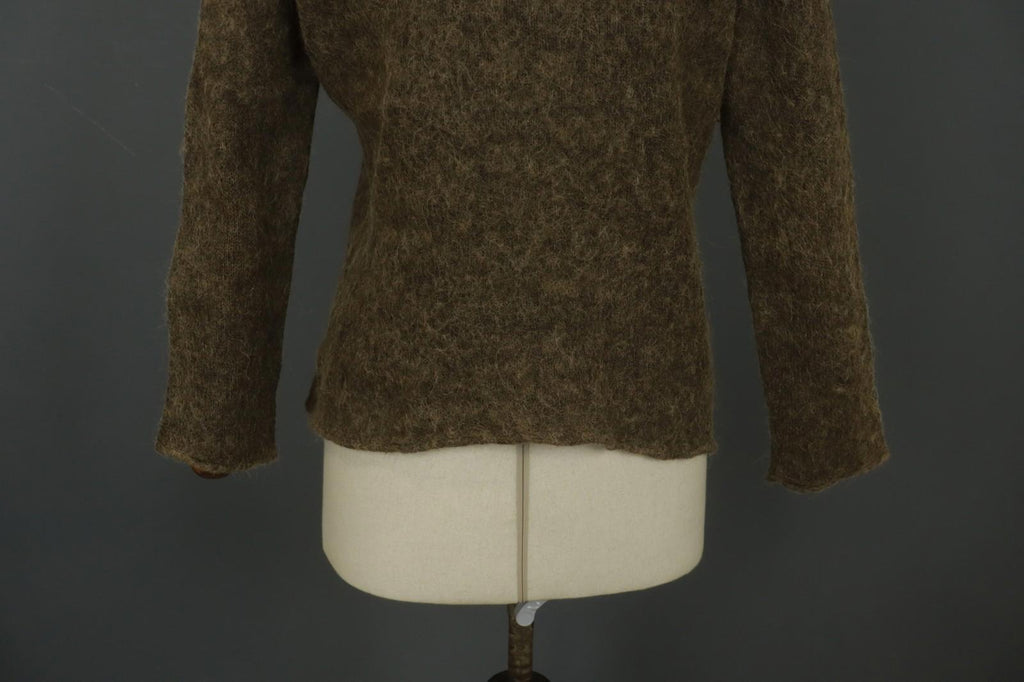 GUDRUN SJODEN Brown Long Sleeve Regular Fit Round Neck Pullover Sweater – Size L