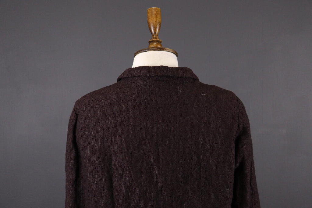 SARAH PACINI Brown Double Breasted Tweed Lightweight Jacket – Size M