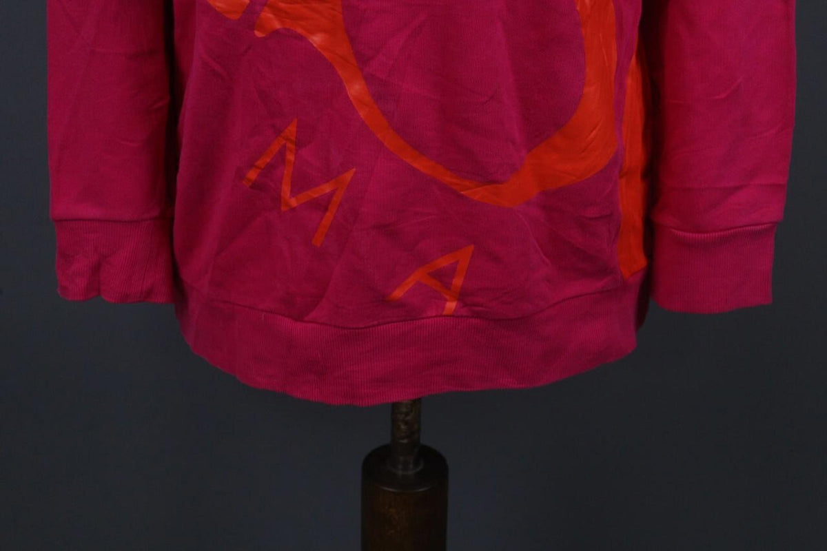 ESCADA Sport Red Cotton Ribbed Cuff & Hem Crew Neck Long Sleeve Sweater – Size M – Used