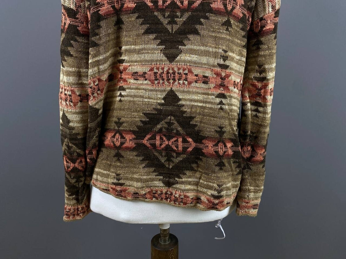 Denim & Supply Ralph Lauren Multicolor Aztec Geometric Knit Sweater – Size M