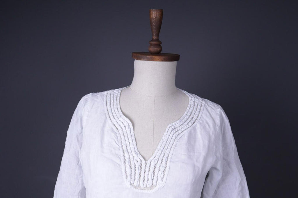 TOAST White Linen Short Sleeve Blouse Shirt – Size M