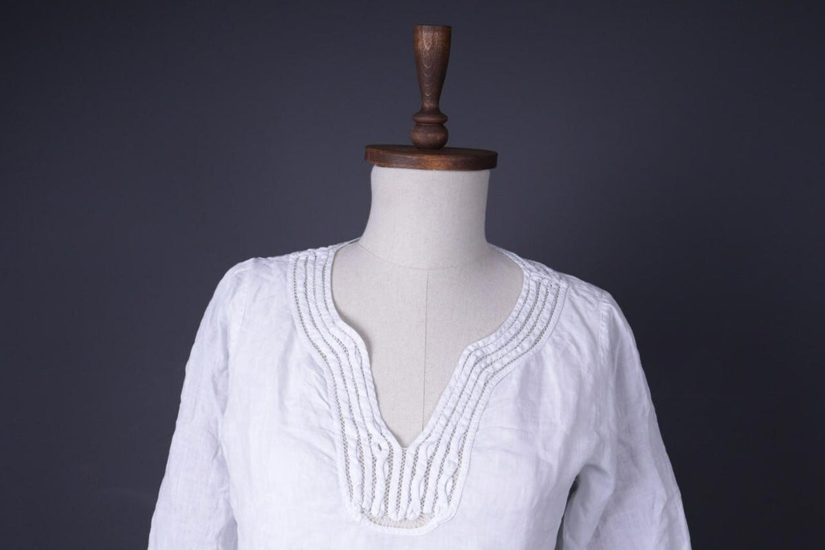 TOAST White Linen Short Sleeve Blouse Shirt – Size M
