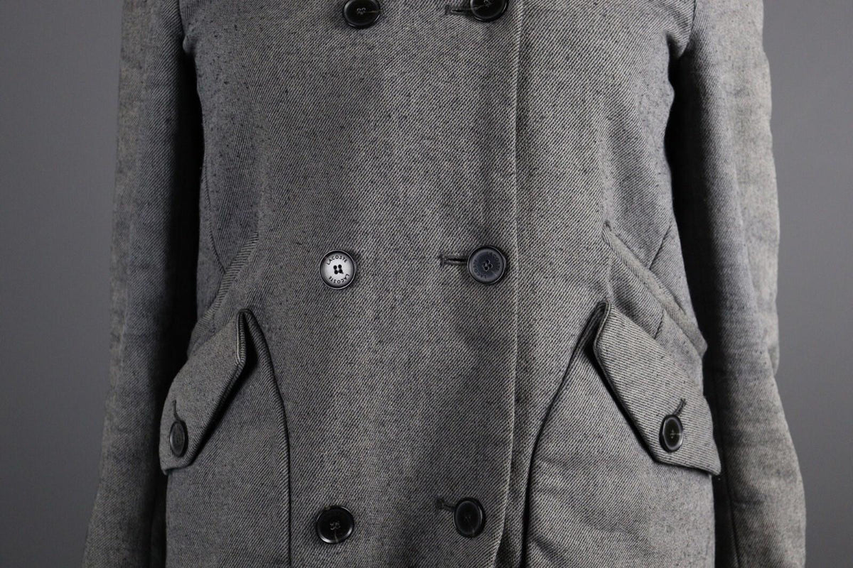 LACOSTE Wool Multipocket Double Breasted Pea Coat Jacket – Size 36