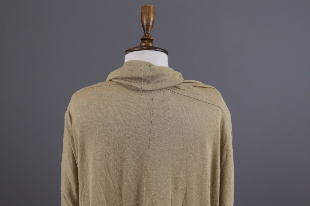 Lauren Ralph Lauren Beige Lagenlook Silk Open Front Cardigan Cape – Size L