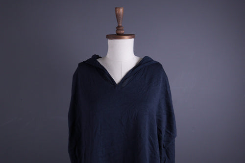 Annette Gortz Dark Blue Wool Hooded Oversized Sweater – Size M – Used