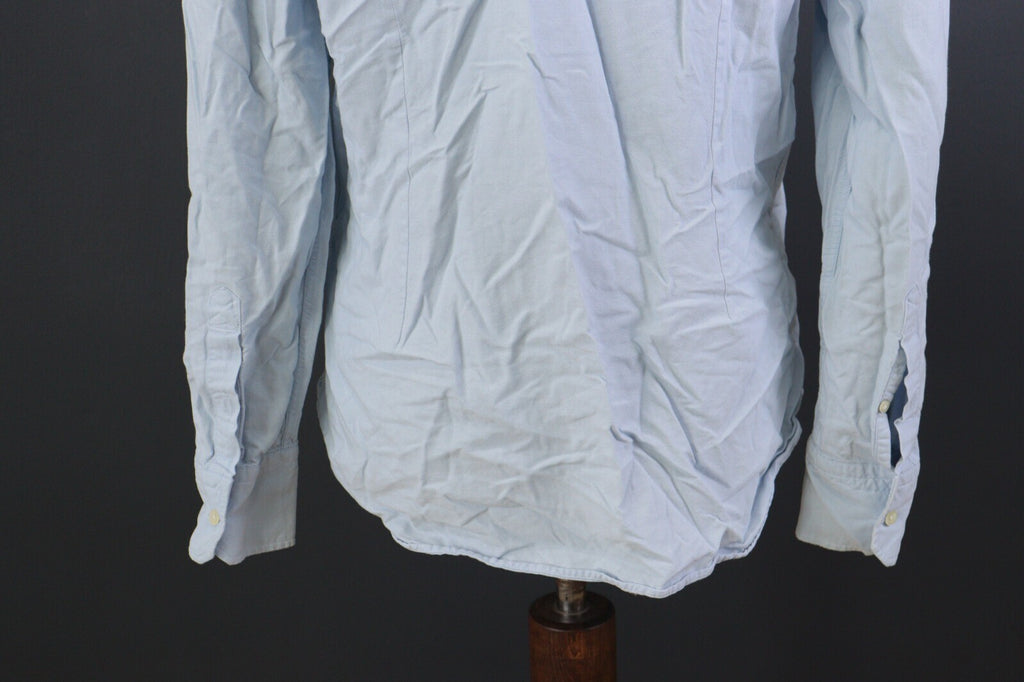 La Martina Buenos Aires Blue Solid Long Sleeve Dress Shirt – Size XL 43
