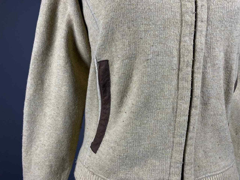 Patagonia USA Beige Wool Full Zip Winter Fleece Sweater – Women's M