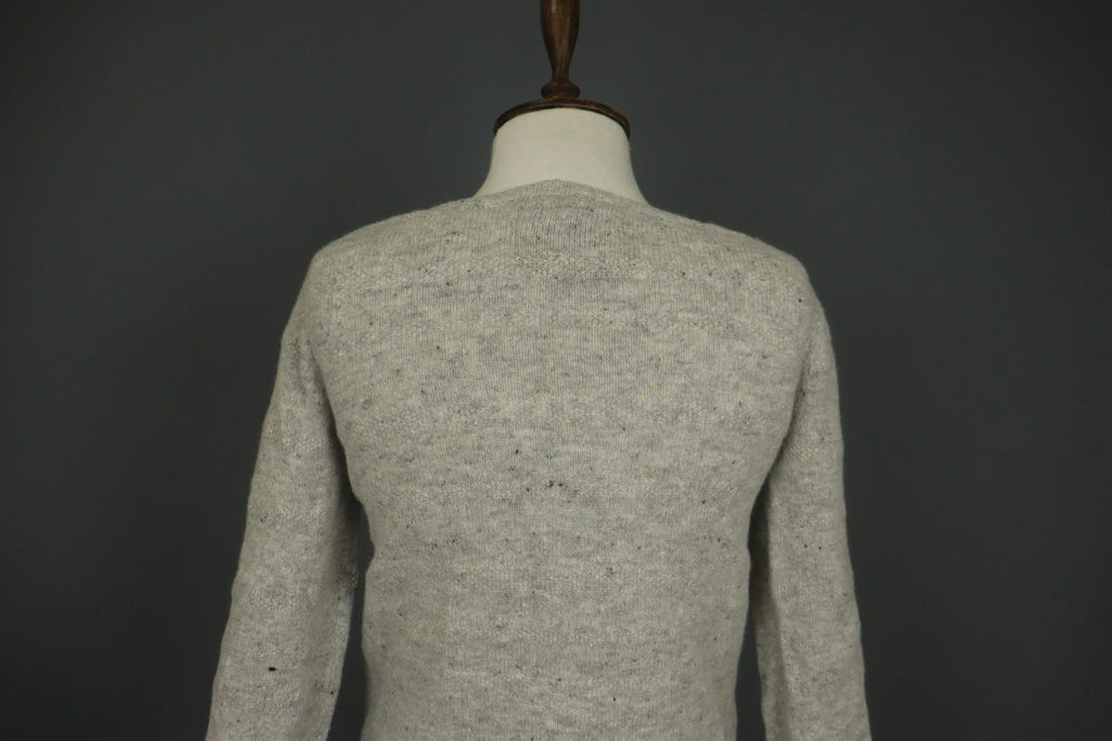 GUDRUN SJODEN Gray Crew Neck Raglan Sleeve Button Front Cardigan Sweater – Size S