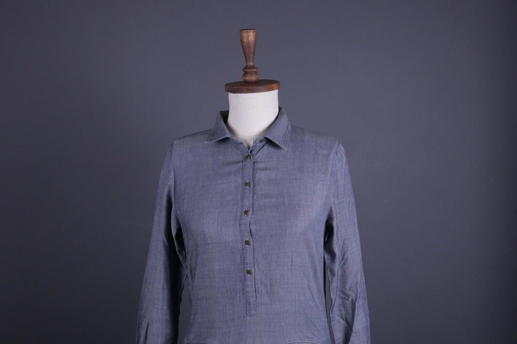 ICEBREAKER Merino Gray Long Sleeve Shirt Dress – Size S – Used