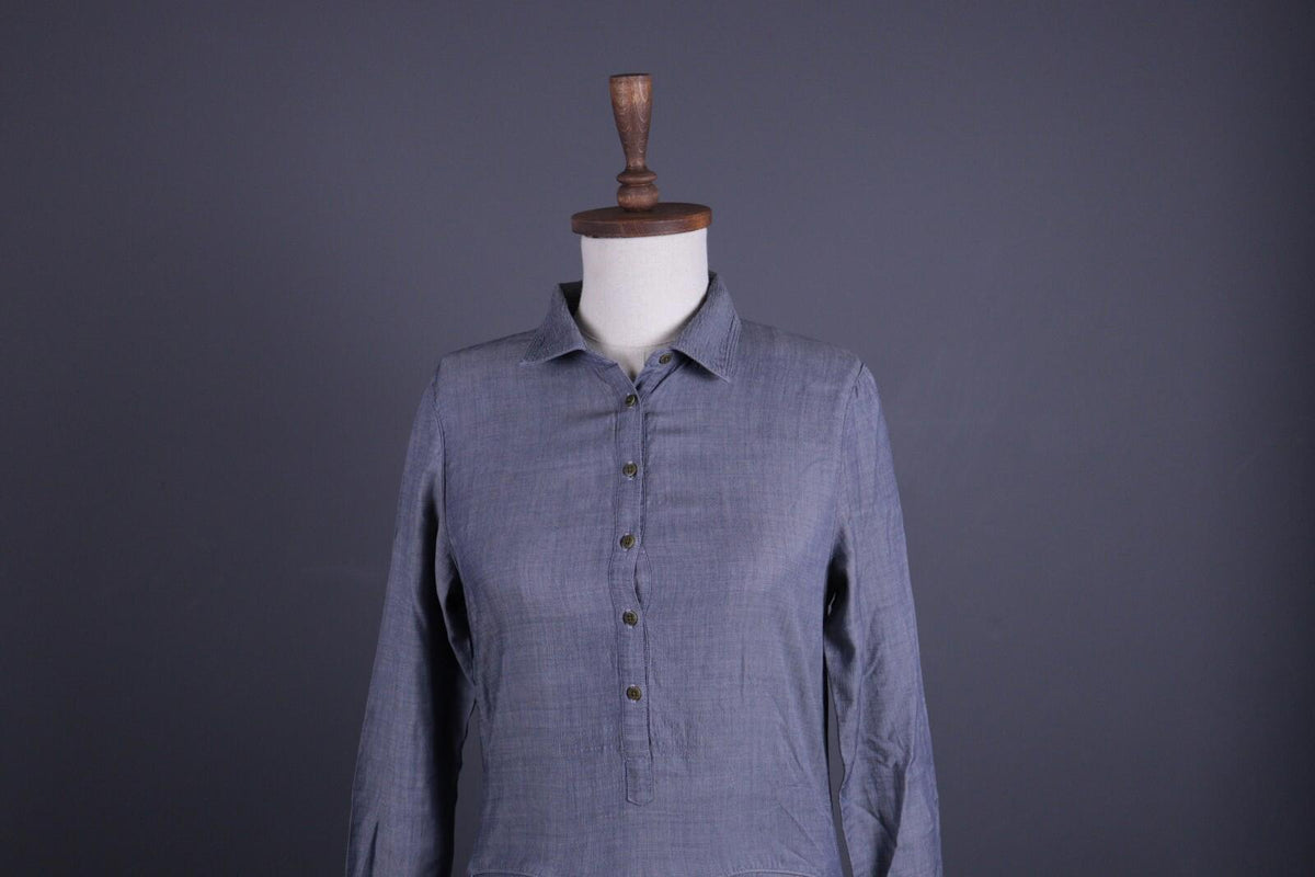 ICEBREAKER Merino Gray Long Sleeve Shirt Dress – Size S – Used