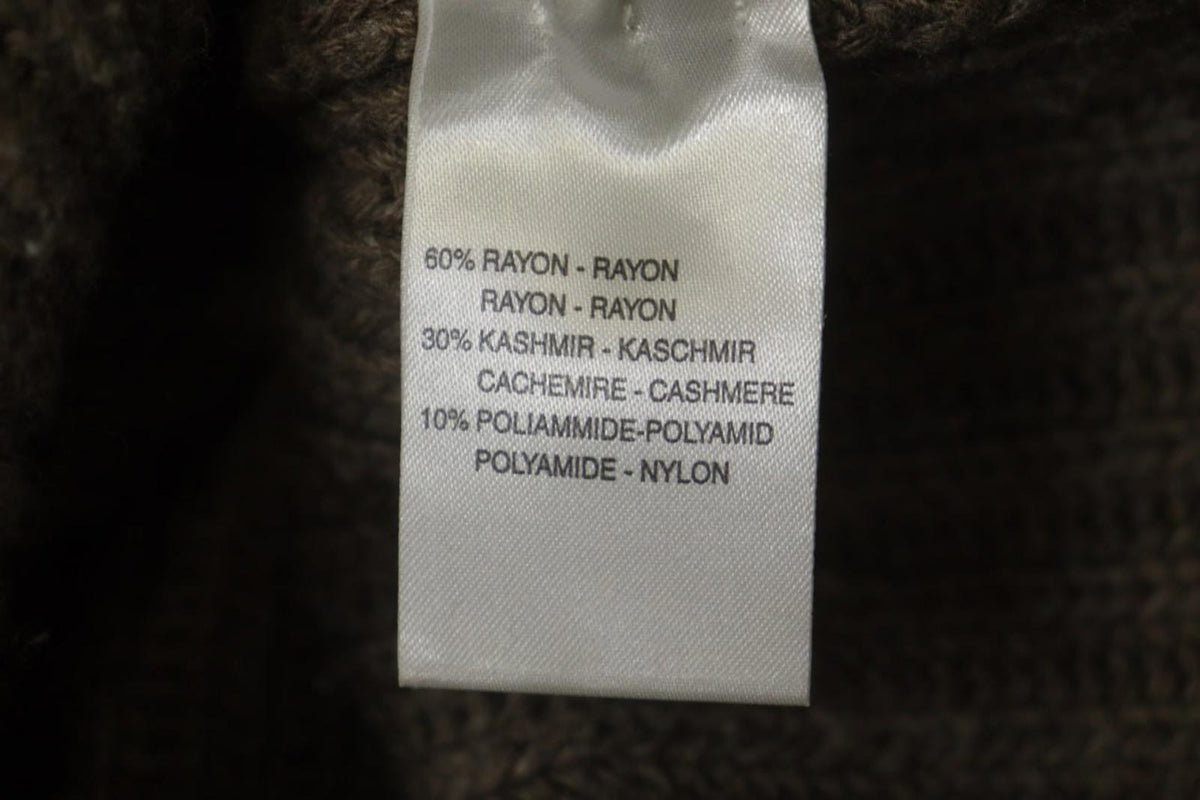 BLUMARINE Brown Knitted Collared Long Sleeve Button Front Cardigan Sweater M/L