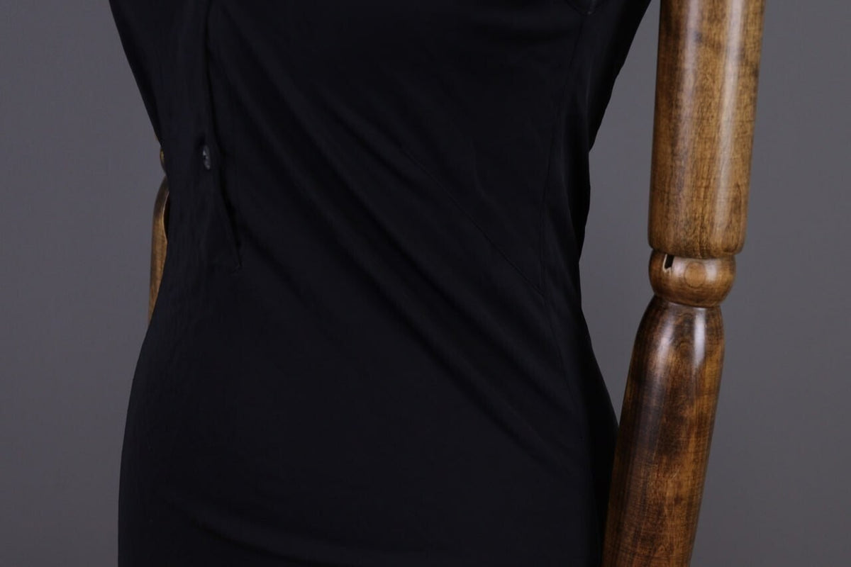 Transit Par Such 131 Black Sleeveless Bodycon Tunic Dress – Size 3